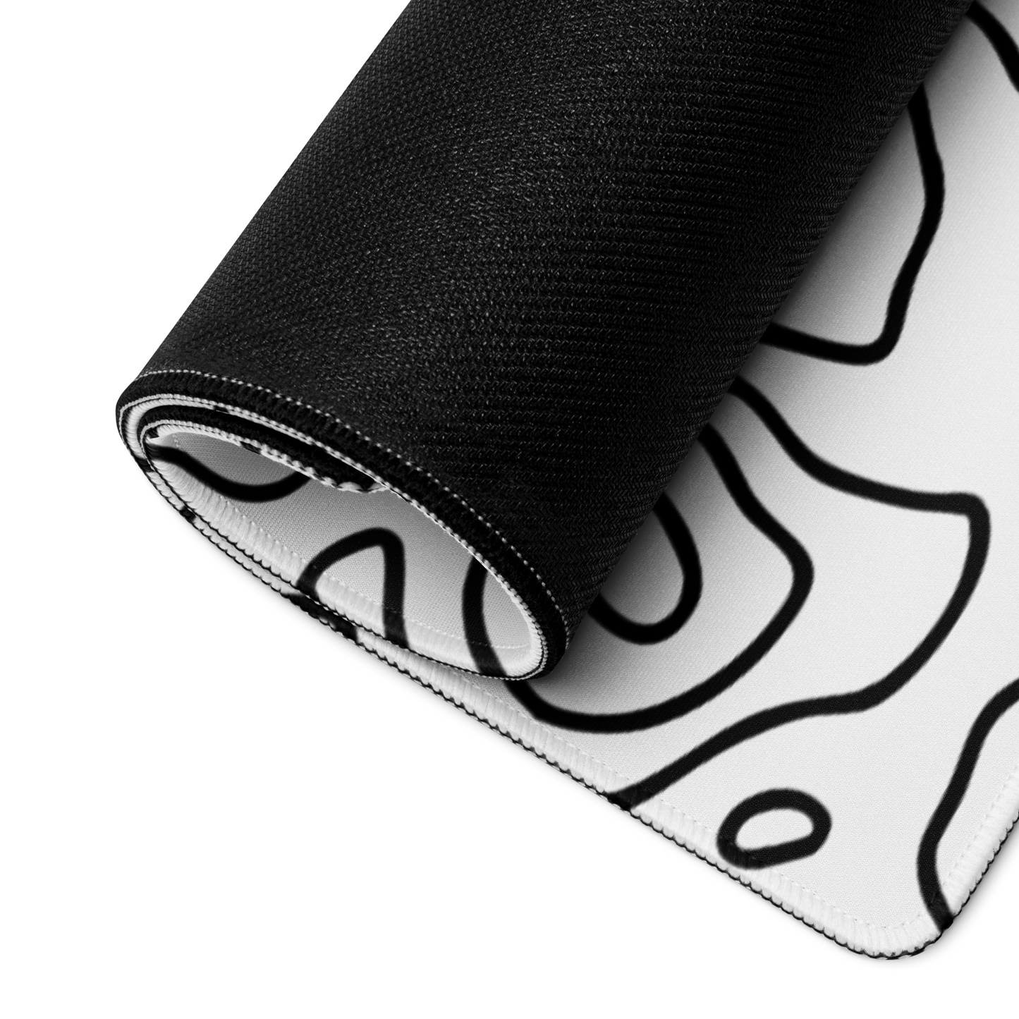 Lines WHITE GAMING MOUSEPAD