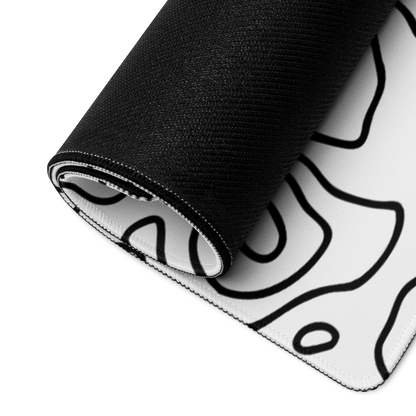 Lines WHITE GAMING MOUSEPAD